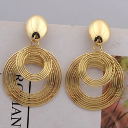 Trendy Big Round Statement Earrings