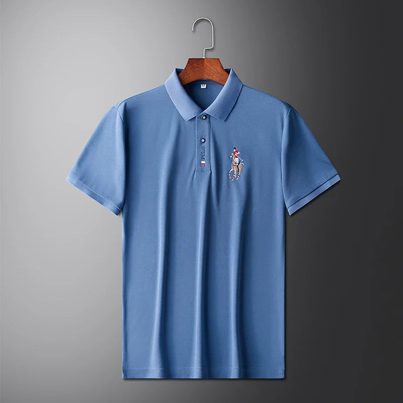 Embroidered Short Sleeved POLO Shirt