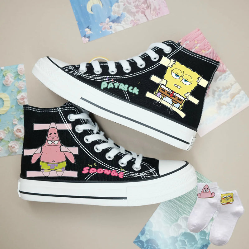 sneakers Spongebob Squarepants student skates girls