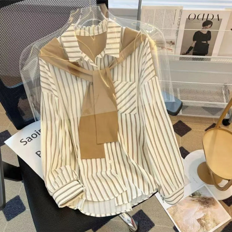 Chic Matching Shirts & Blouses Trend Elegant Top