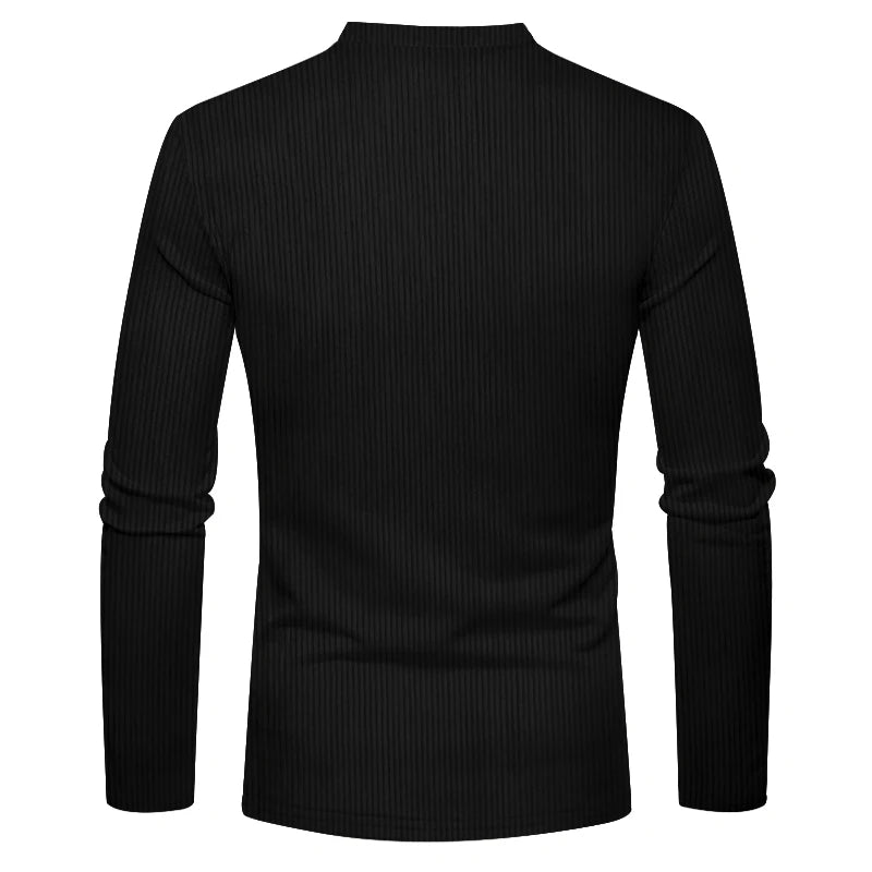 Casual Slim Solid Color Long Sleeve T-Shirt