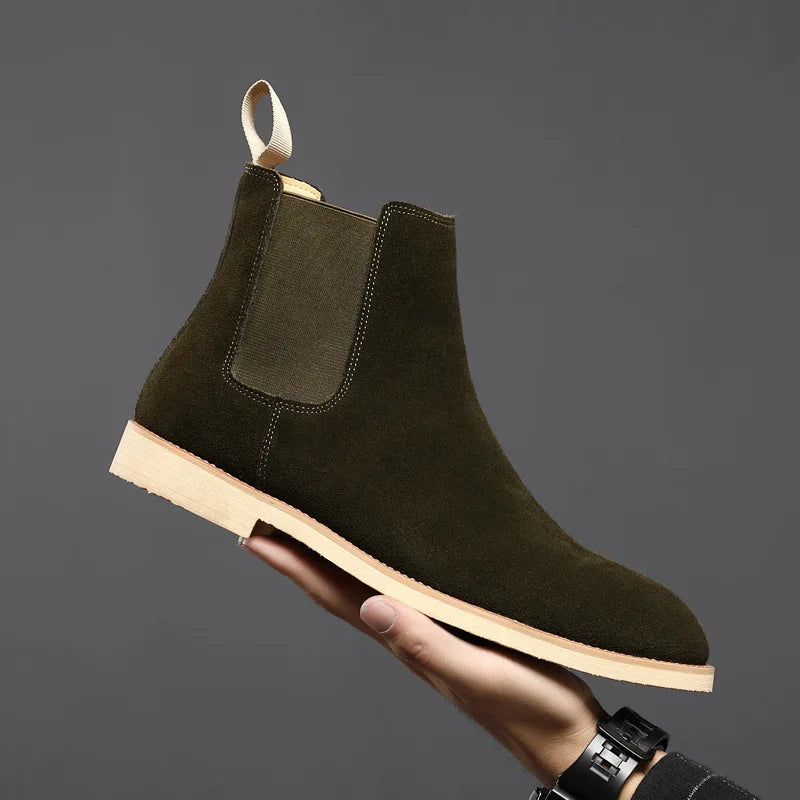 Retro Suede Genuine Leather Boots