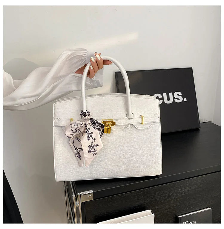 Fashion Trend Handheld Kelly Bag Scarf