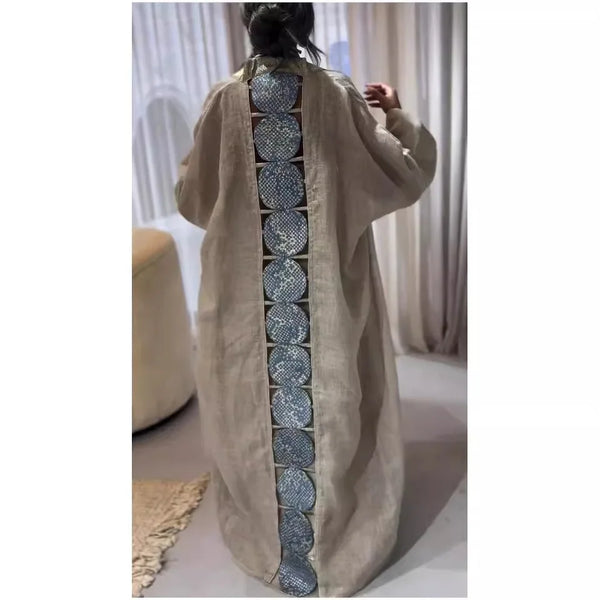 Halter Tank Top & Long Loose Skirt Robe
