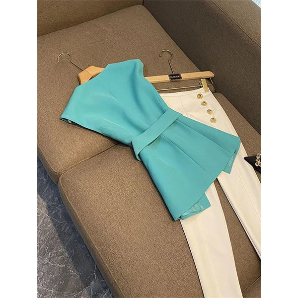 Elegant high-end Sleeveless Vest Versatile Waistcoat Top