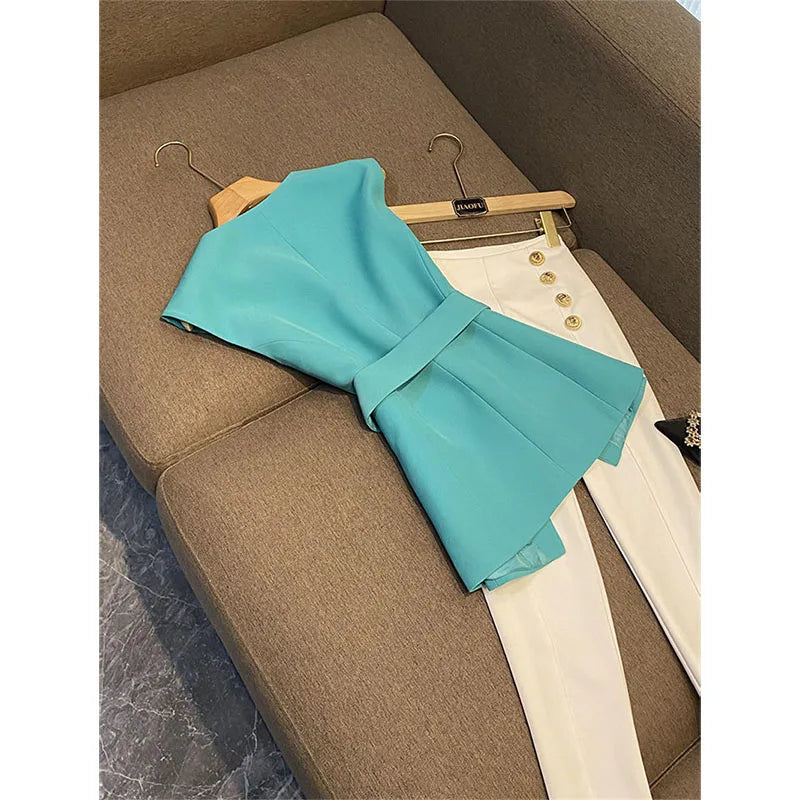 Elegant high-end Sleeveless Vest Versatile Waistcoat Top