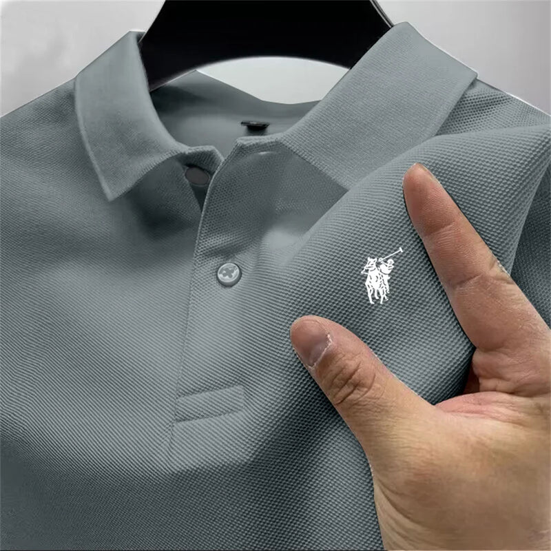 Summer high-end men's polo shirt