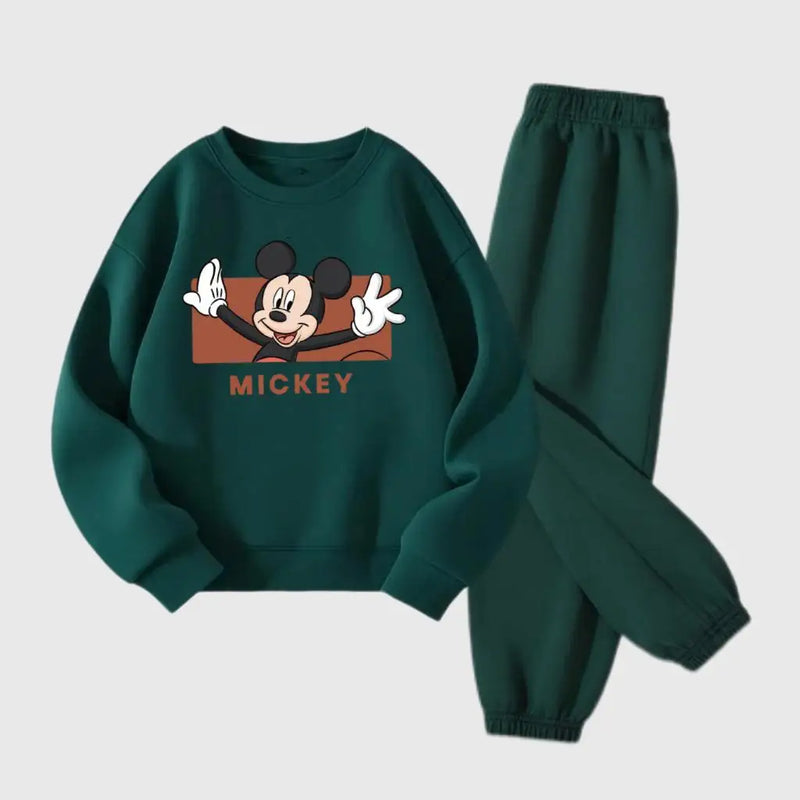 Boys Cartoon Long-sleeved Hoodies +Pants