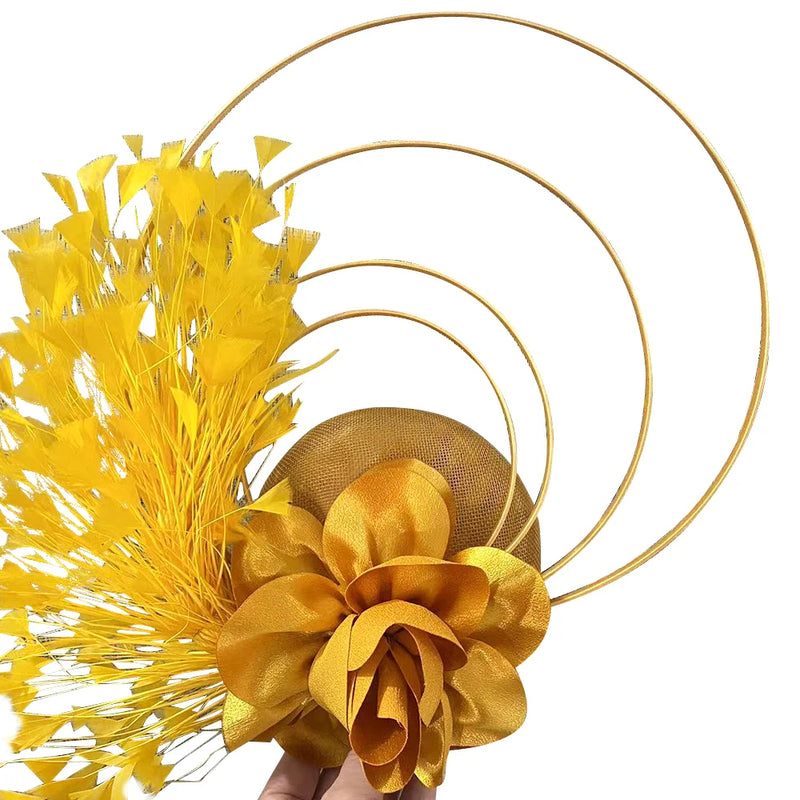 New Race Fascinator Hats Bowknot Wedding Church
