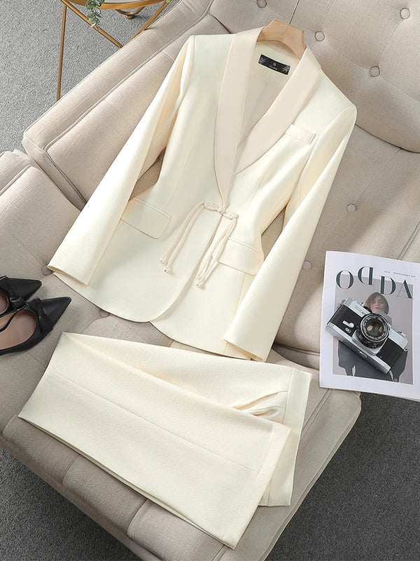 Elegant Business Blazer Jacket And Trouser