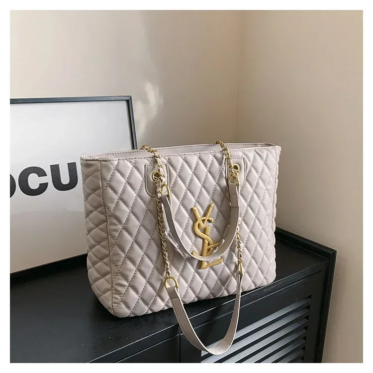 Elegant Designer Leather Tote Bag