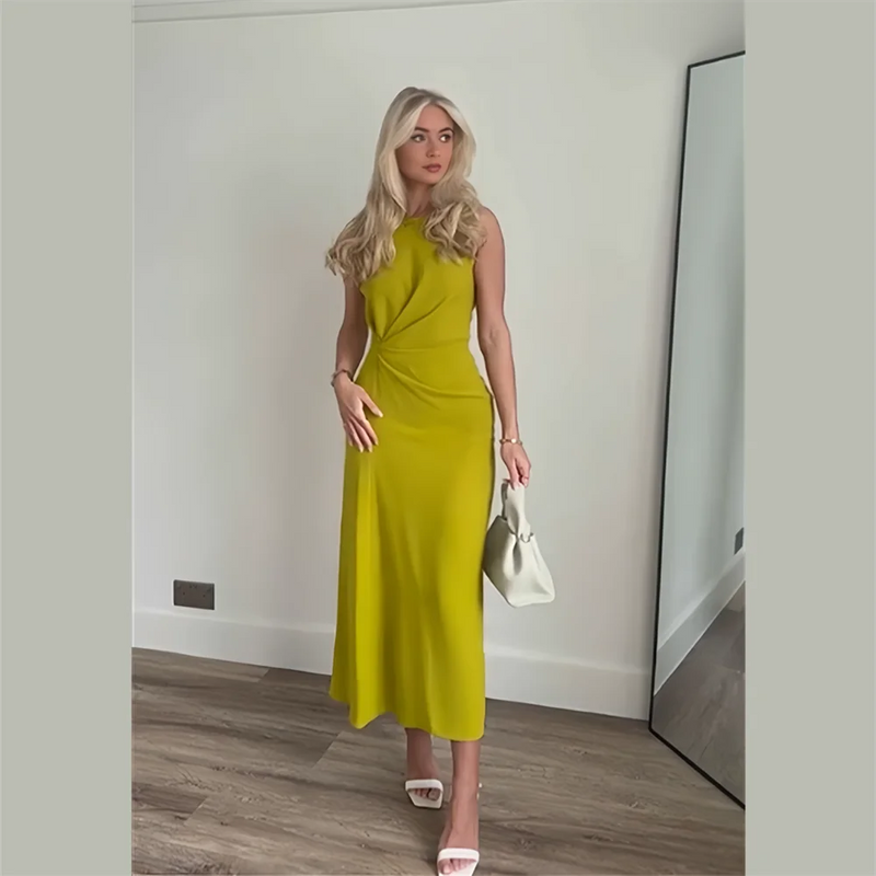 Elegance Slim Fit Versatile Side Fold Dress