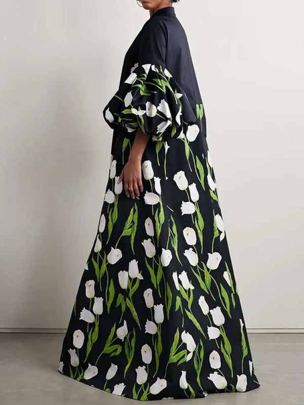 Lemongor Elegant Floral Kimono