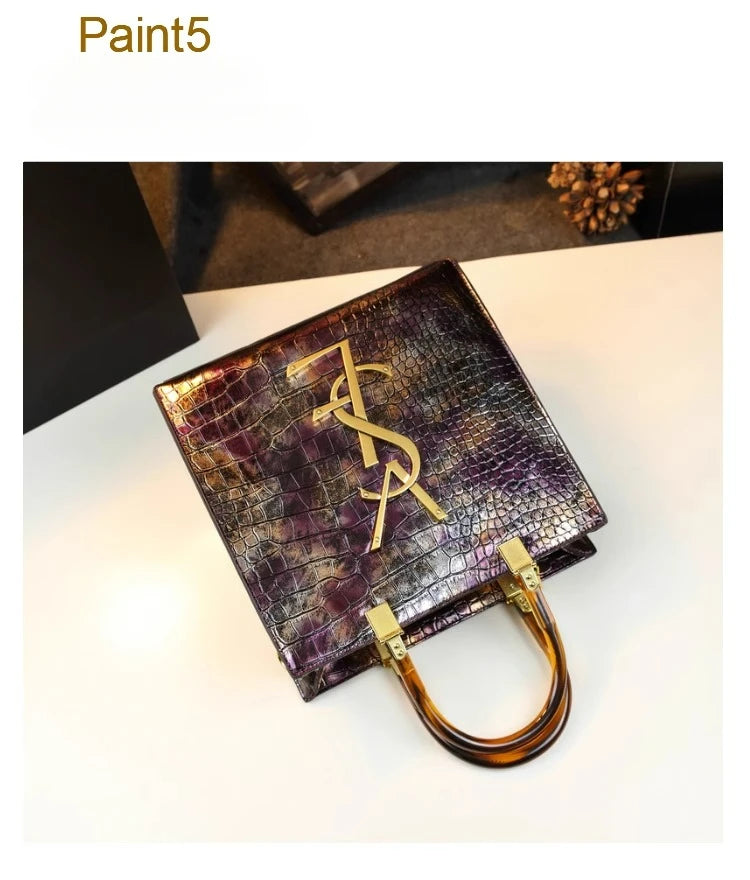 Spring Elegant all-match alligator pattern bag