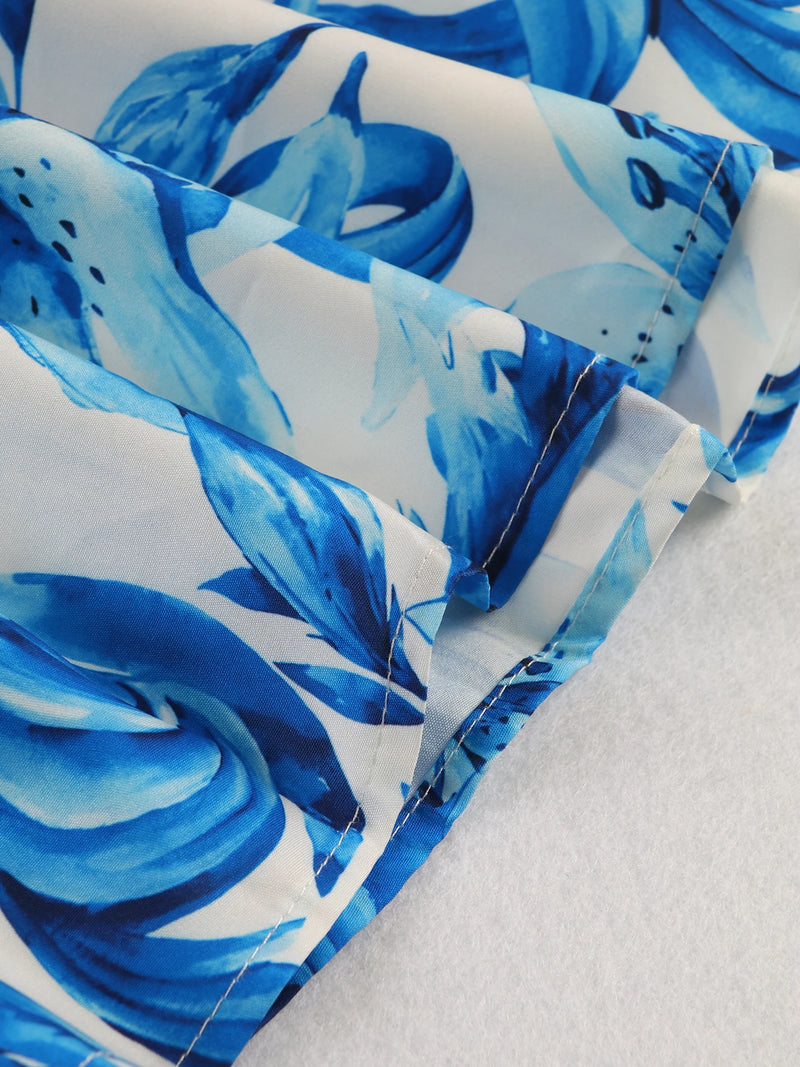 Sexy Bandage Print Long Dress Summer