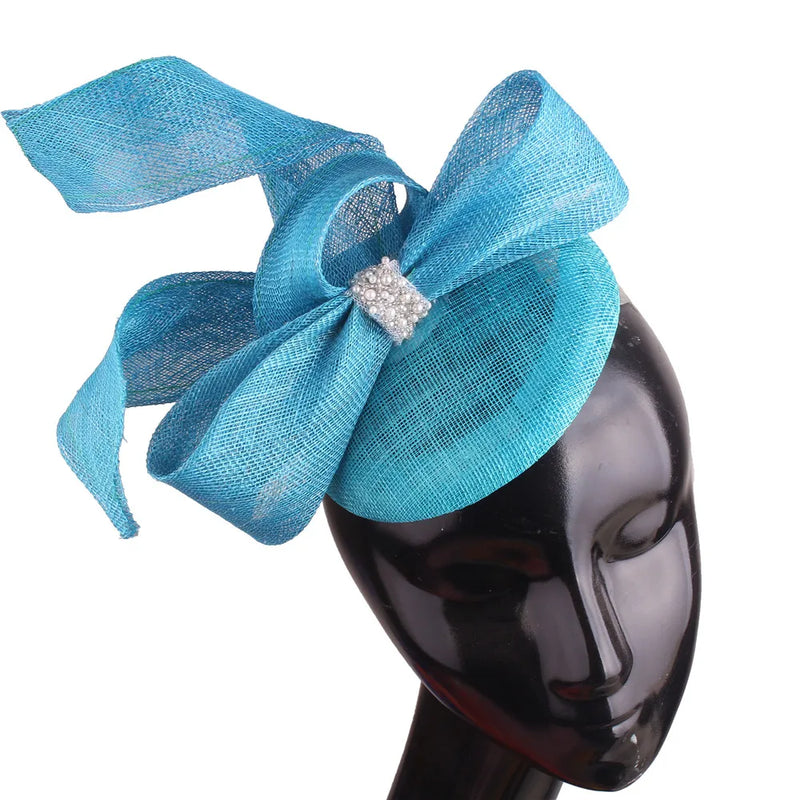 Elegant Bridal Hair Fascinators Headband With Bow