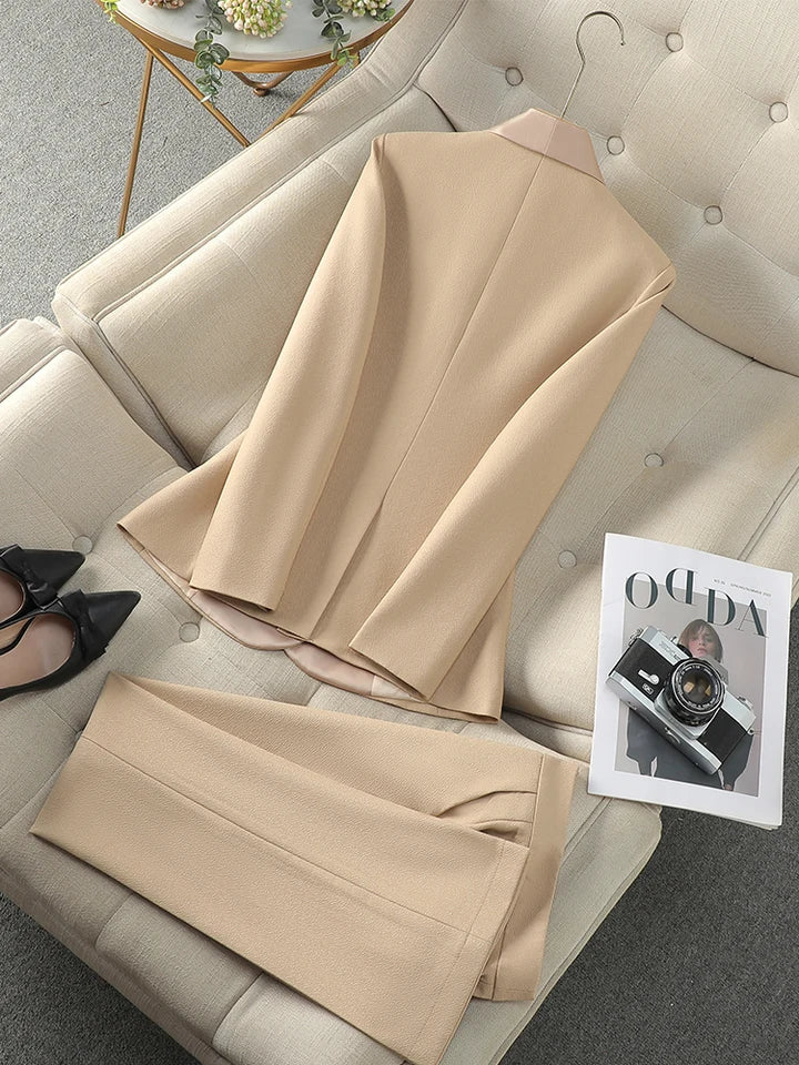 Elegant Business Blazer Jacket And Trouser