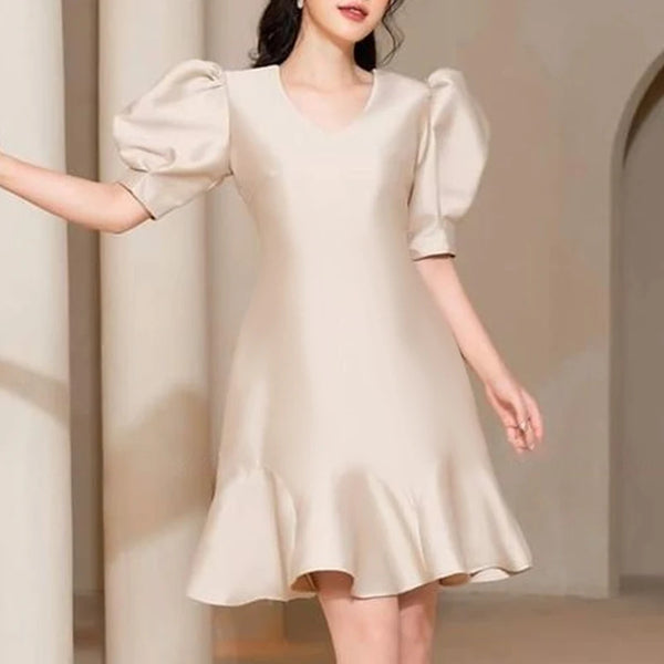 Elegant Collect Waist Summer A-line Evening Dress