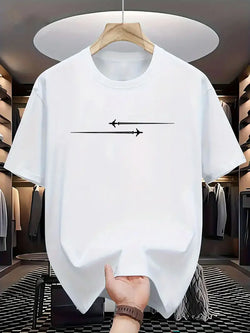 Casual Sports Round Neck Short Sleeve T-shirt