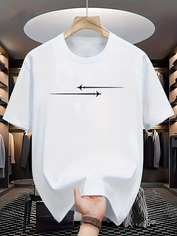 Casual Sports Round Neck Short Sleeve T-shirt