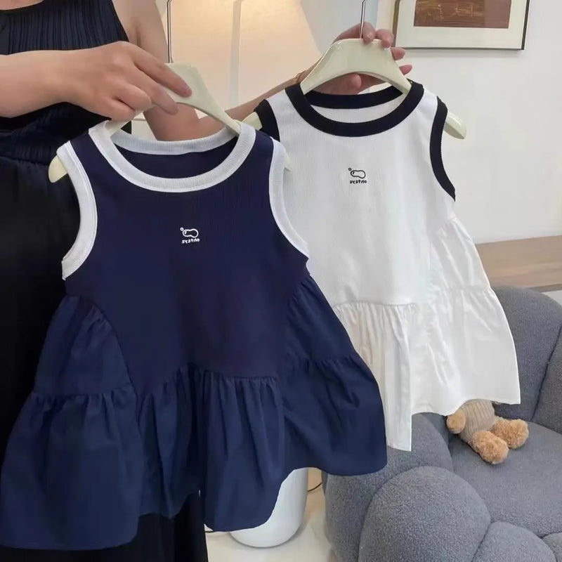 6M-6Y Beautiful Summer High-end Vest Dress