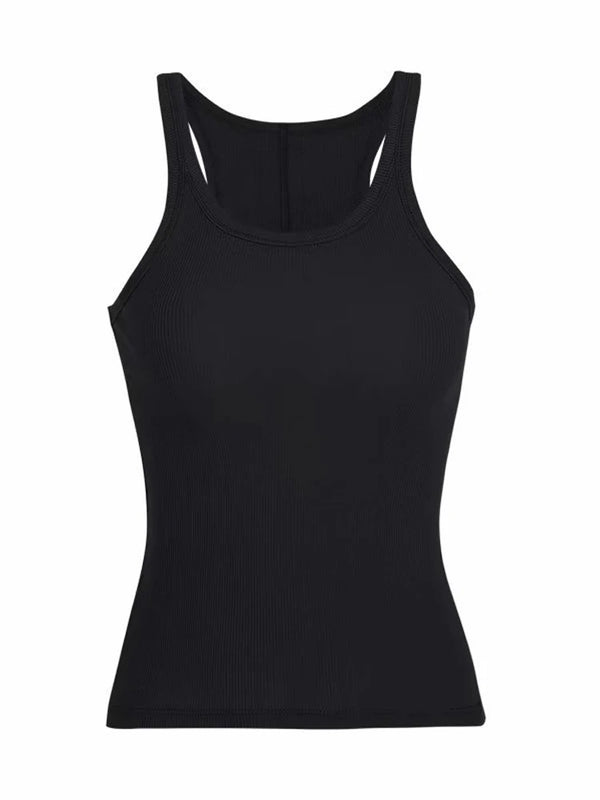 Basic Ribbed Knitted Tank Top