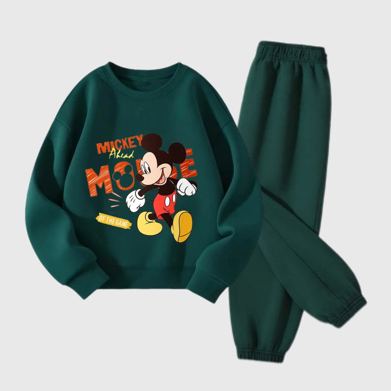 Boys Cartoon Long-sleeved Hoodies +Pants
