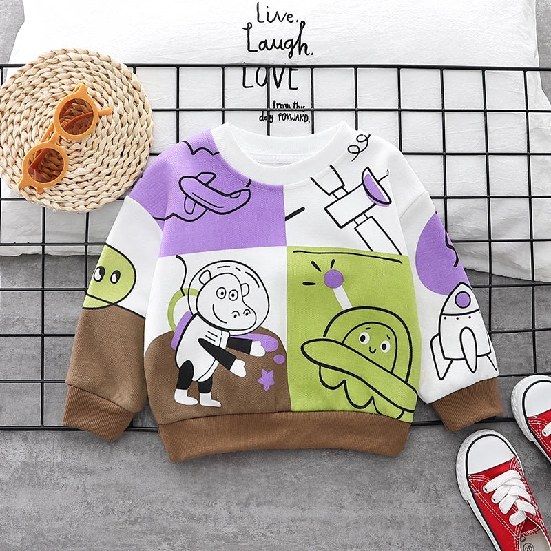 Baby Boys Girl Cartoon Cotton Casual T-Shirt Sportswear