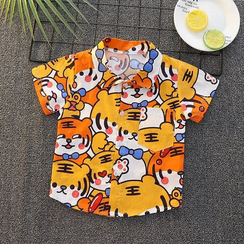 Cartoon Short-sleeved Shirt