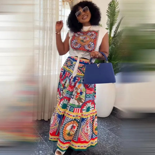 Two Piece Dashiki Ankara Outfits