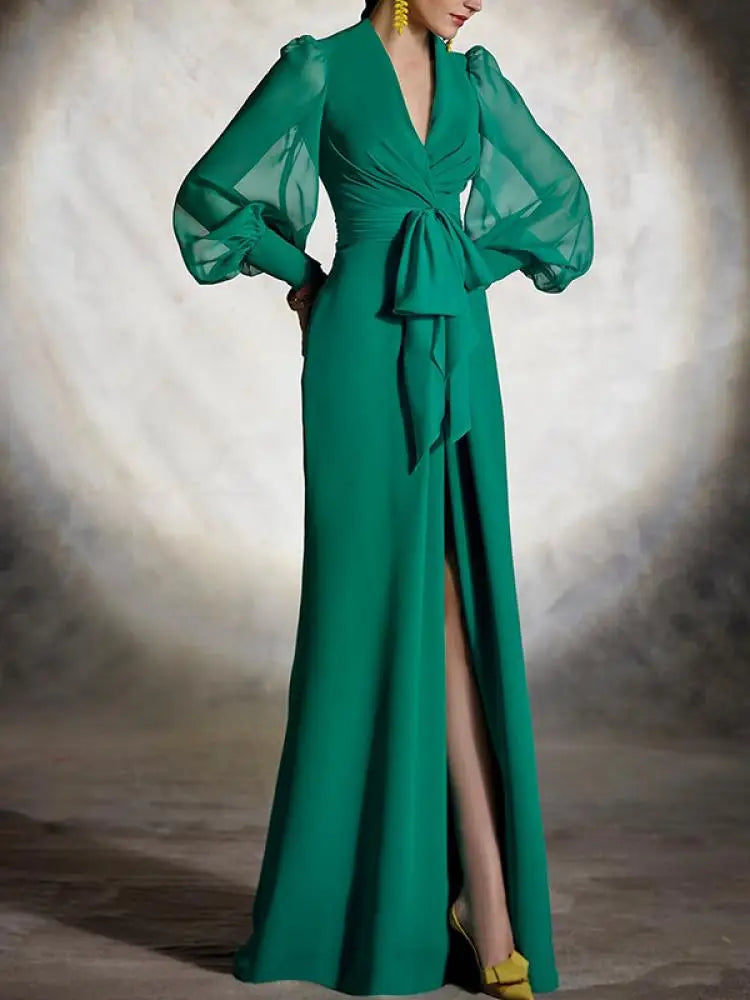 Elegant Vintage Splited Party Dress