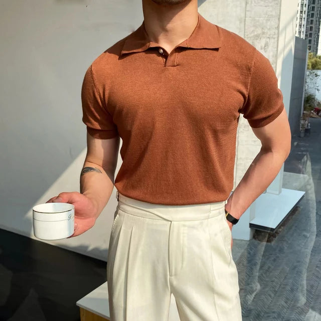 Summer Cotton Men Polo Shirt Business