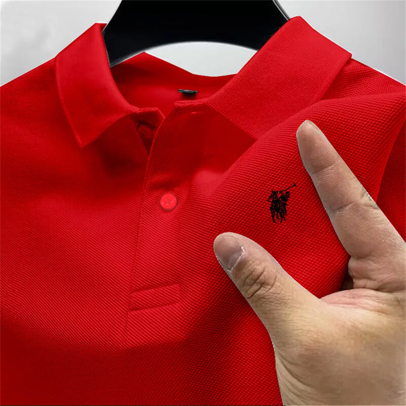 Summer high-end men's polo shirt