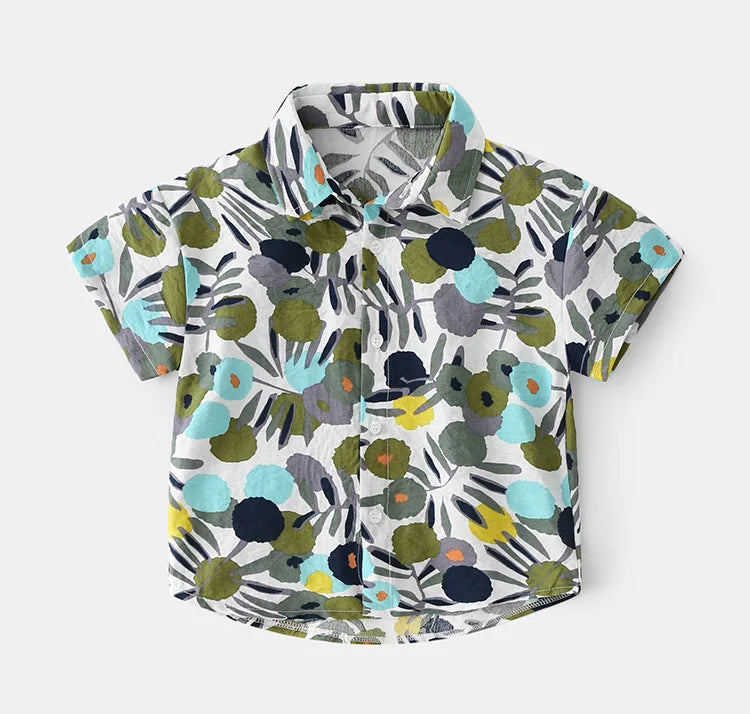 Beach Boys Shirts Toddler Cotton Tops Hawaii Style