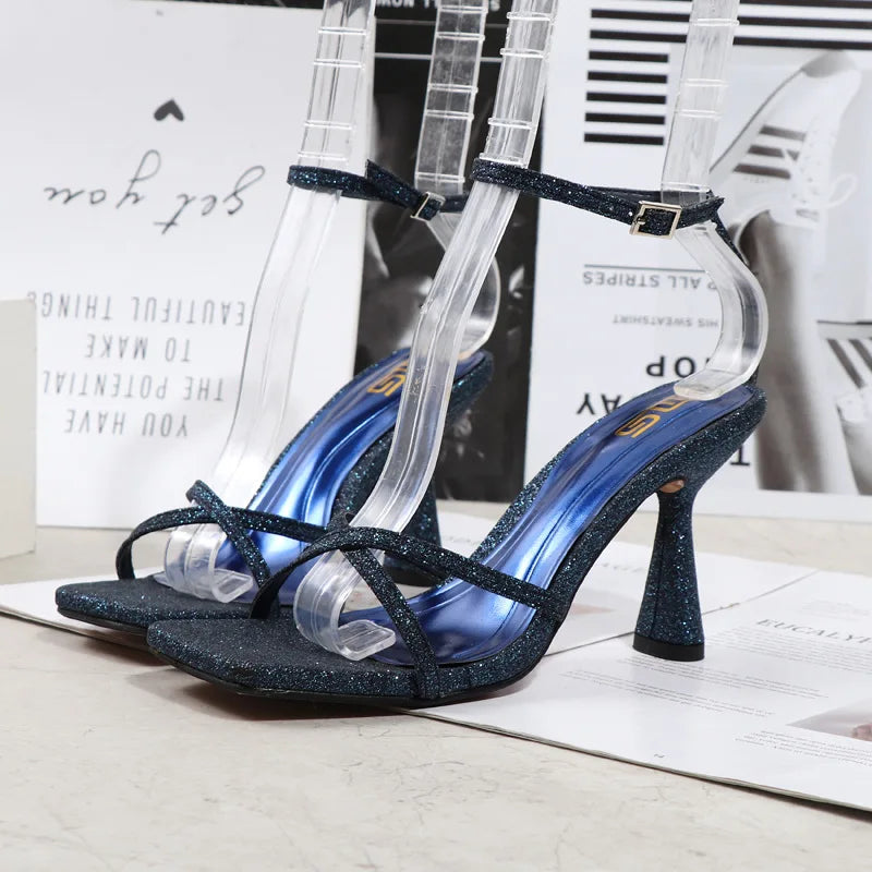 Luxury Sandals High Heels Buckle Fashion