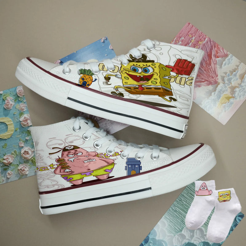 sneakers Spongebob Squarepants student skates girls