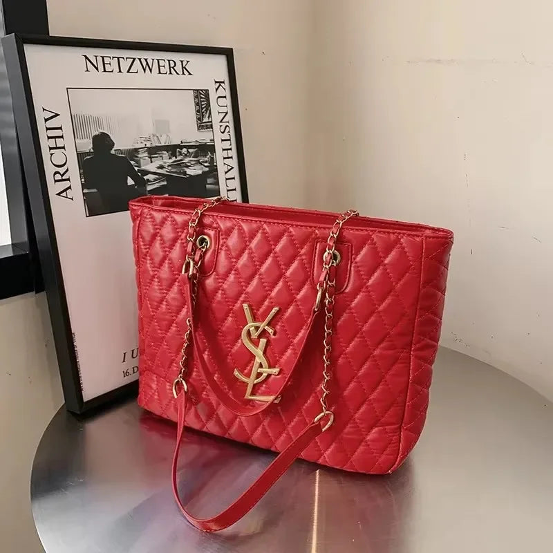 Elegant Designer Leather Tote Bag