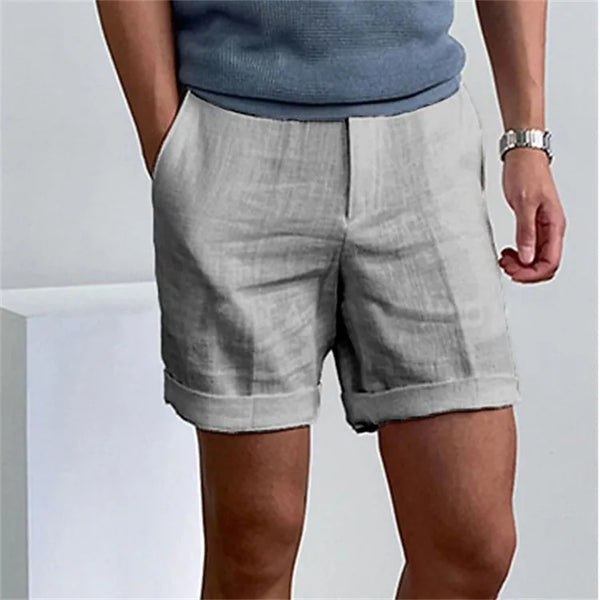 Men's Linen Casual Shorts Loose Fit Breathable Daily Wear