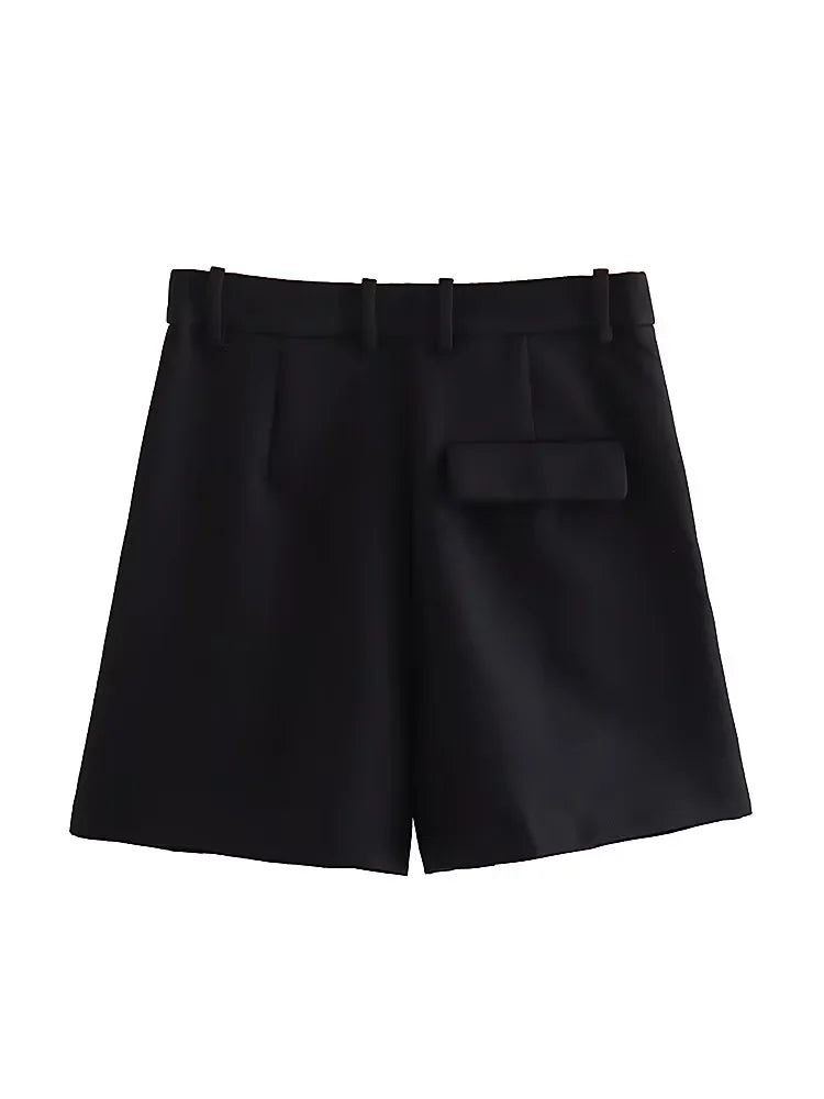 Pleated Baggy Shorts