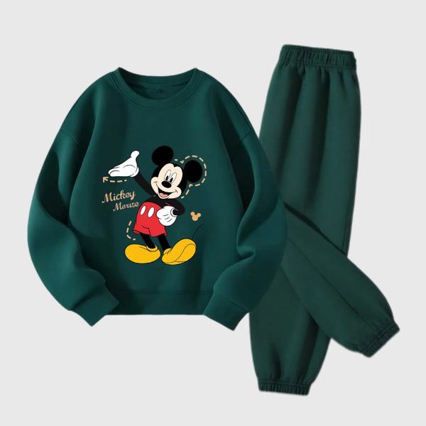 Boys Cartoon Long-sleeved Hoodies +Pants