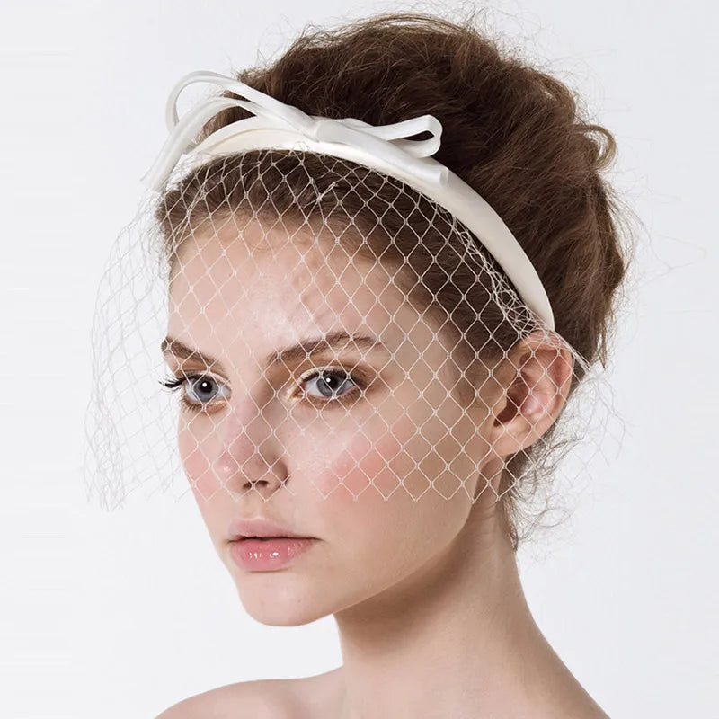 Bride Veil Hair Hoop Headband