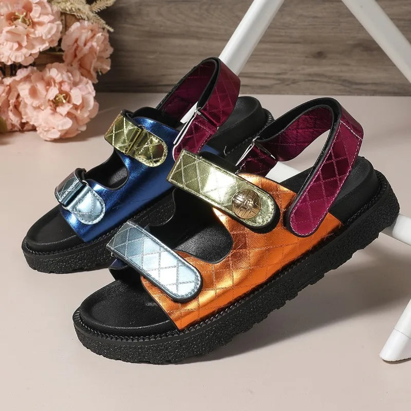 summer new designer flat sandals comfortable