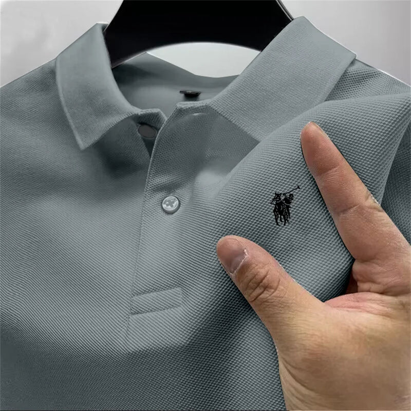 Summer high-end men's polo shirt