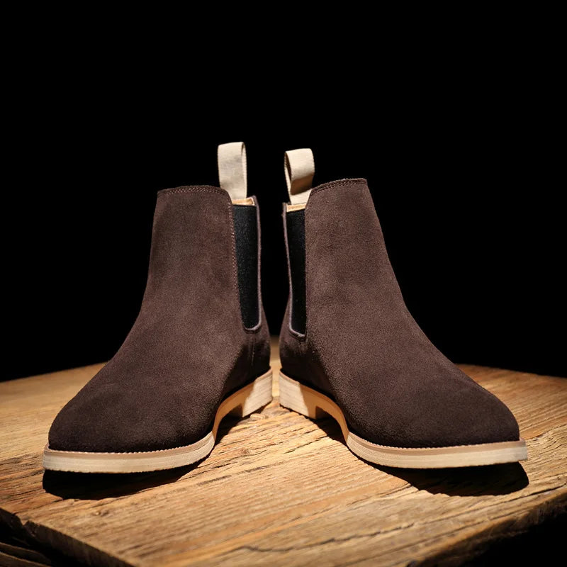 Retro Suede Genuine Leather Boots
