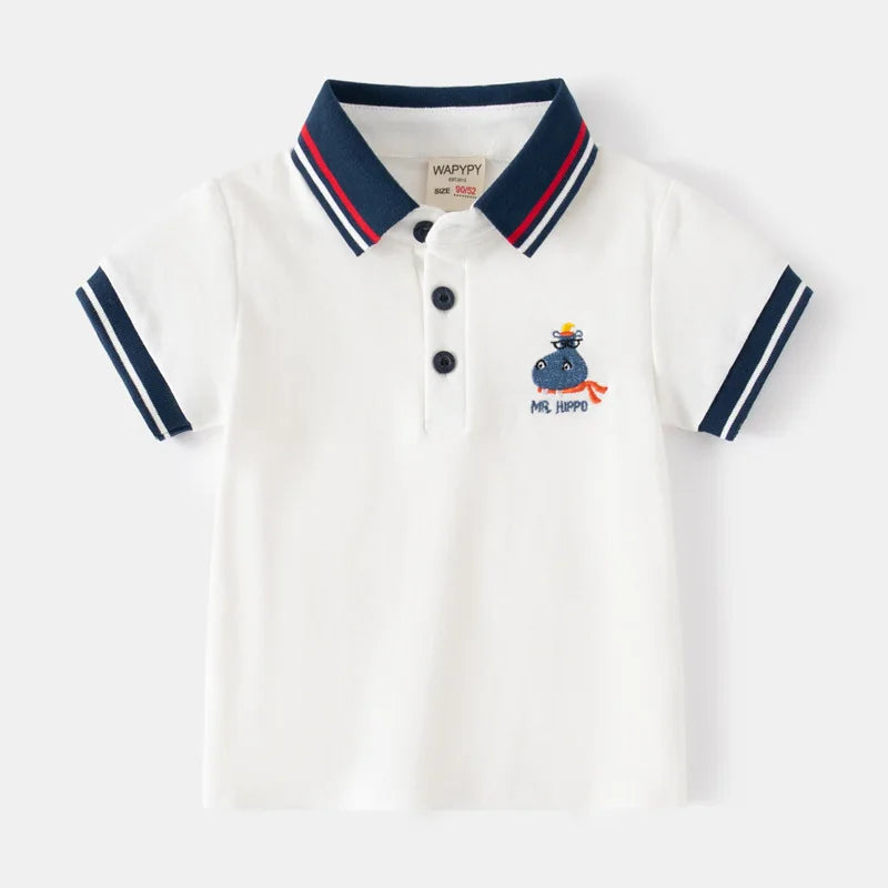 Polo Shirts Luxury Stand Collar Sport