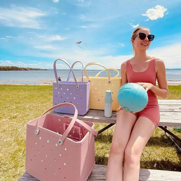 EVA Beach Bag L/XL Waterproof Handbag Large Capacity Rubber