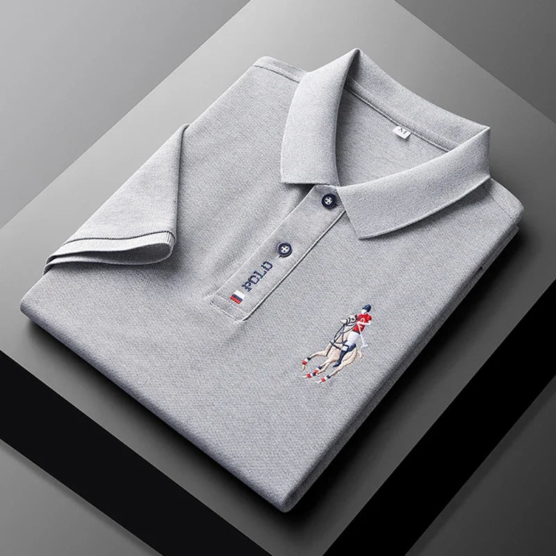 Embroidered Short Sleeved POLO Shirt