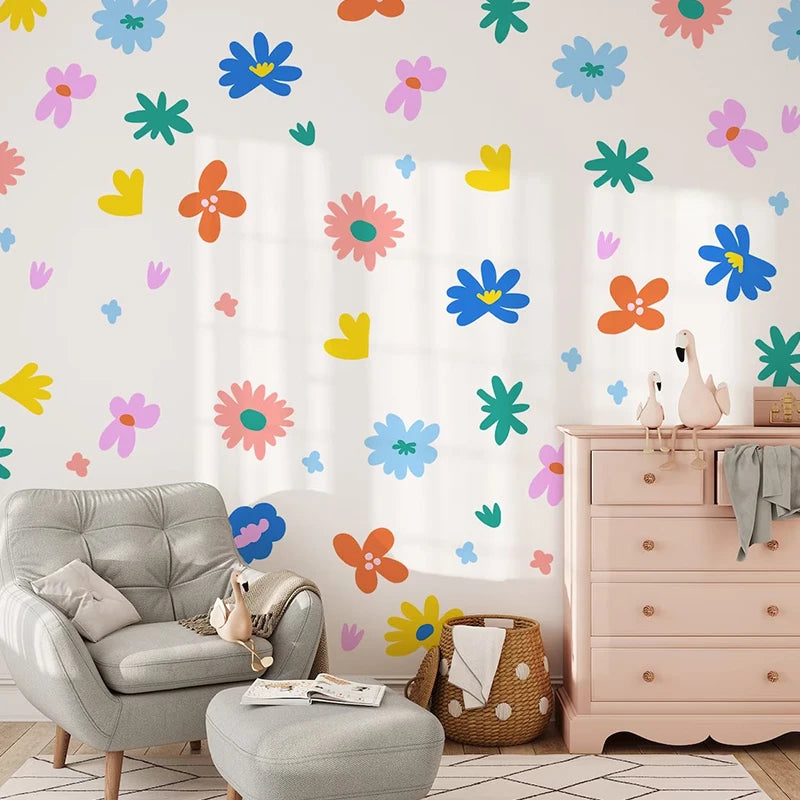 Creative Multicolored Shape Wall Stickers for Kids Room