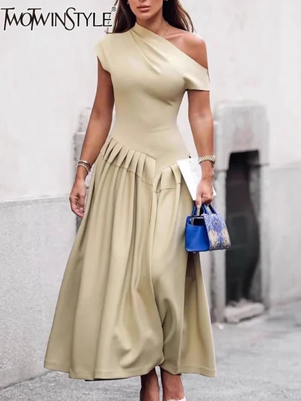 TWO TWINSTYLE Solid Dress
