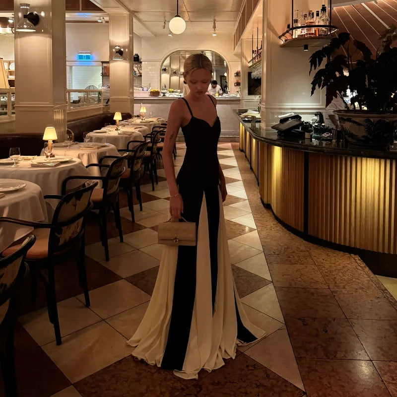 Elegant Backless Sleeveless High Waist Dress
